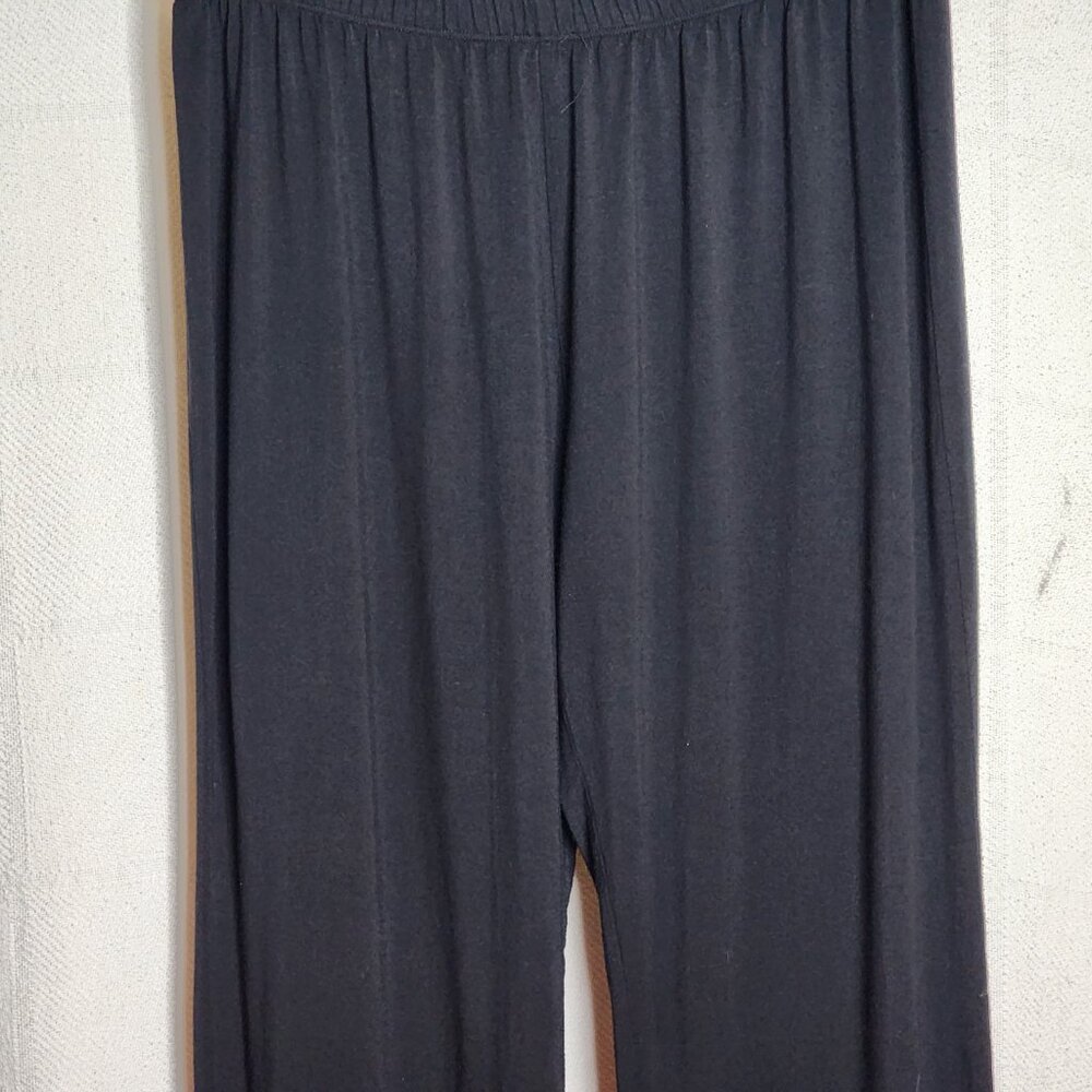 Comfy U.S.A. Black Modal Span Elastic Waist Casual Wide Leg Lounge Pants Size L - Picture 5 of 16